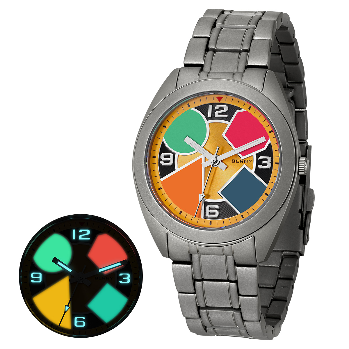 Rolex Watch Submariner - Relógio de titânio BERNY para homens