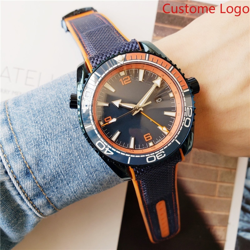 Rubber Strap Diver - Relógio de Mergulho Masculino GMT com