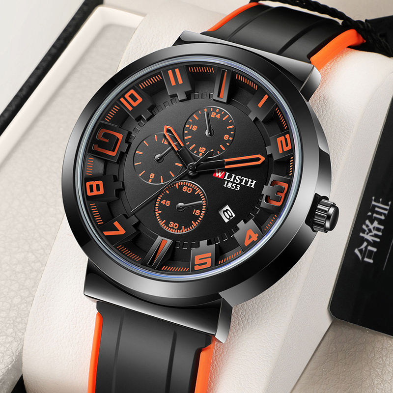 Leather Watch Band Men - Wlisth retro relógios masculinos esporte relógio