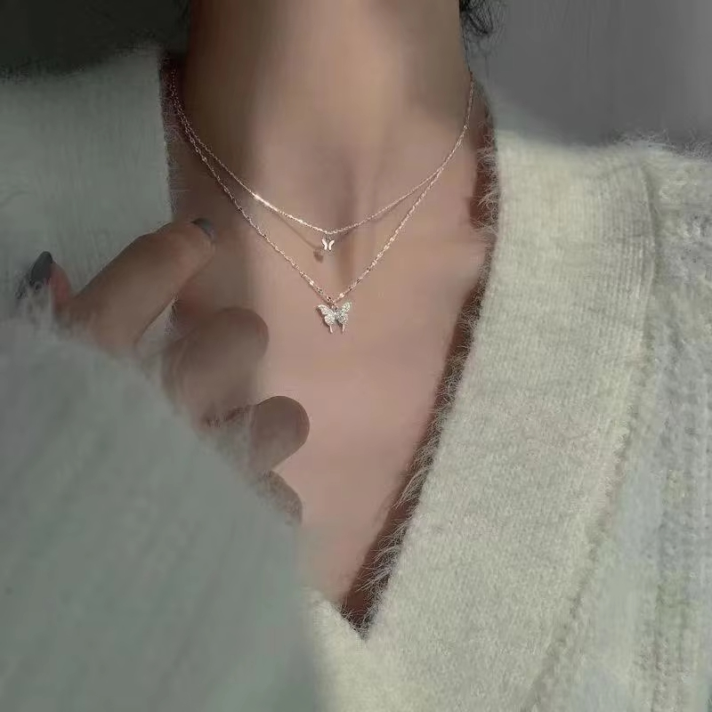 Butterfly Clasp Deployant - Novo Colar de Borboleta Brilhante para
