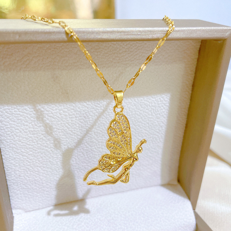 Colar Feminino de Luxo com Pin - Butterfly Clasp Deployant avaliação e preço