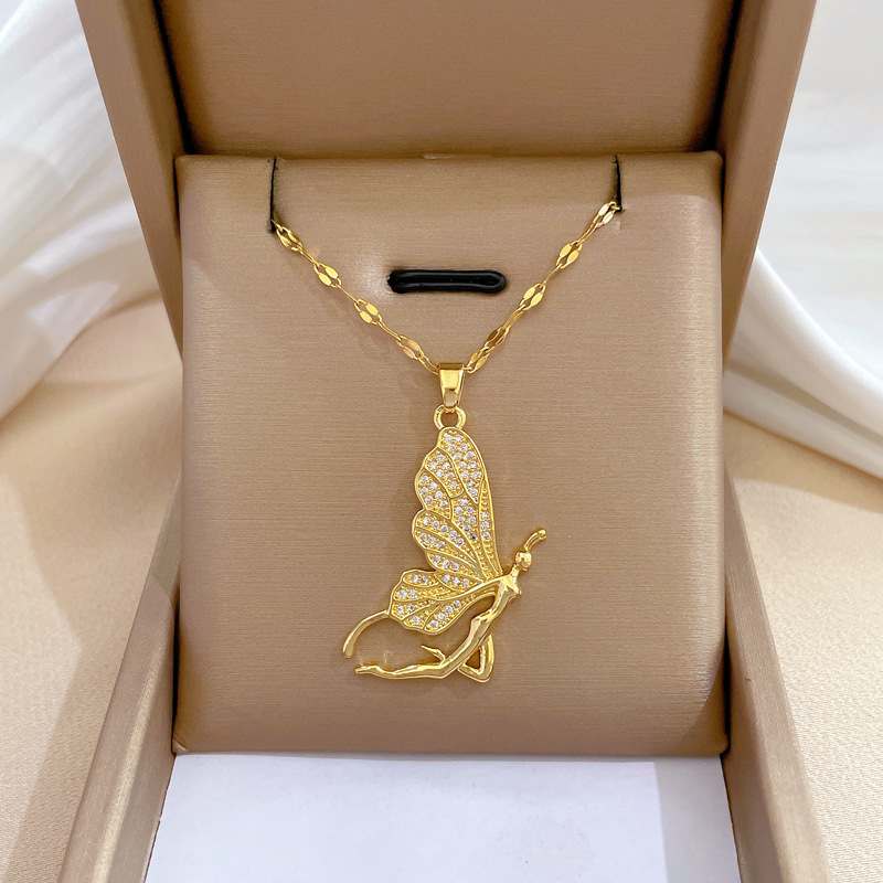 Colar Feminino de Luxo com Pin - Butterfly Clasp Deployant avaliação e preço