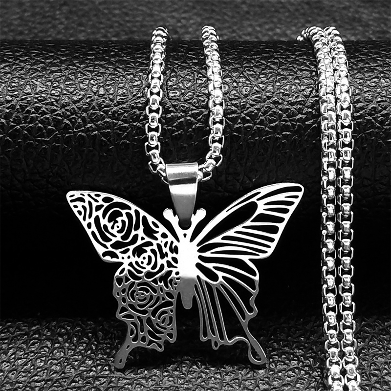 Colar com Pingente Estético de - Butterfly Clasp Deployant avaliação e preço