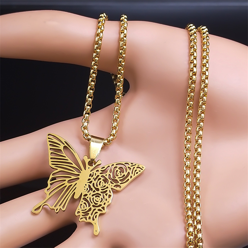 Colar com Pingente Estético de - Butterfly Clasp Deployant avaliação e preço