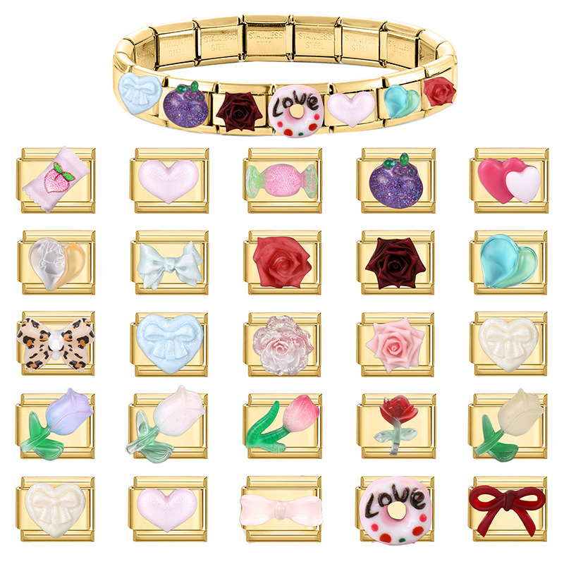 Novo vintage glitter sol flor  - Butterfly Clasp Deployant avaliação e preço