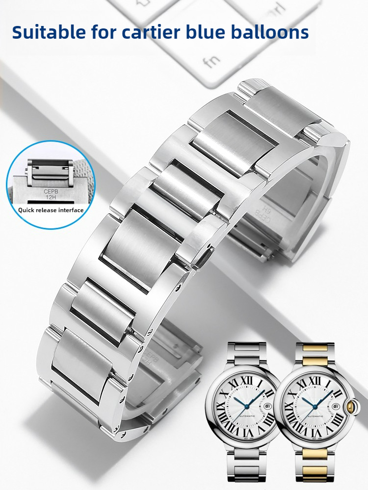 A pulseira de relógio de aço i - Cartier Watch Ballon Bleu avaliação e preço