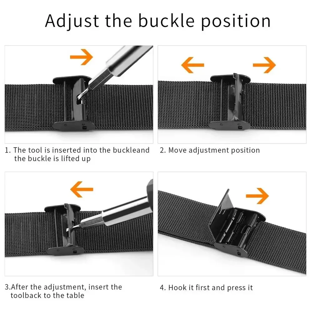 Bandas de metal para Garmin Vi - Mesh Strap Metal avaliação e preço