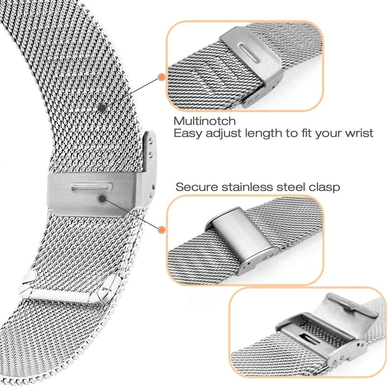 Pulseira de Malha Milanesa de  - Mesh Strap Metal avaliação e preço